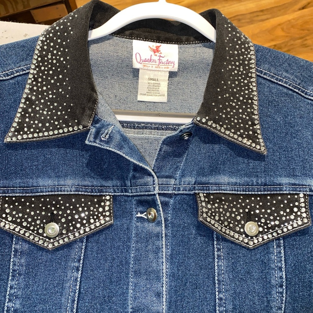Quacker Factory Blue Denim Jacket - Picture 3 of 4